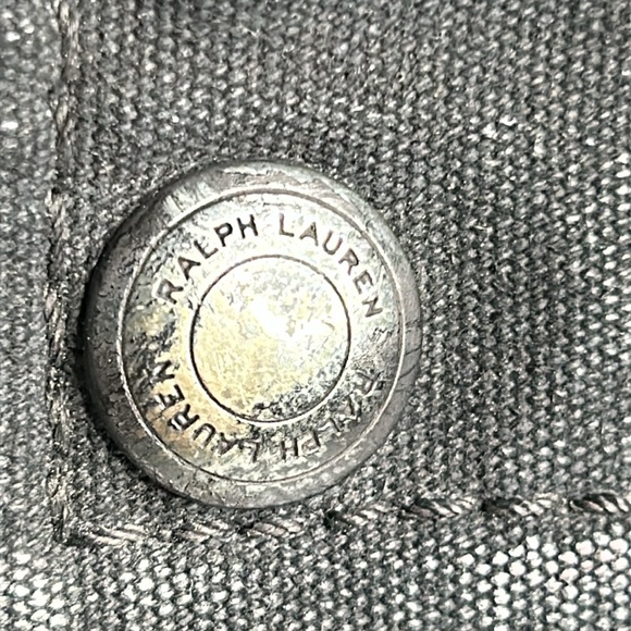 Polo Ralph Lauren Leather-Trim Denim Briefcase 14”w x18” - Picture 7 of 16